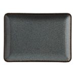 Pearl Porselen 23X17 cm Mavi Dikdörtgen Düz Tabak Modern Desenli Estetik Kullanım