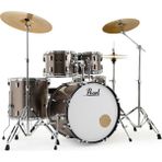 Pearl Rs525sbc/c707 Roadshow Bronze Metallic 5 Parça 22b/10t/12t/16f/14s Aksamlı Ve Sabian Solar Zilli Akustik Davul Seti