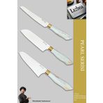 Pearl Serisi Mutfak Bıçak Seti Et Ekmek Sebze Şef Bıçağı 3 Lü Set (Mft-123)