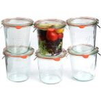 Pearl Shop 580 ml Mold Uzun Kavanoz Set (6 Adet) 742