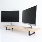 Pearl Shop Dual Monitör Standı – Ikili Monitör Standı – Monitör Yükseltici – Mdf Lam – Safir Meşe – Wms2
