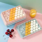 Pearl Shop Hazne Mavi ve Pembe Renklerde Premium Plastik Buz Kalıbı Yeniden Kullanılabilir Küresel Buz Tray Kokteyller ve Soğuk Içecekler Için Ideal (Normal, Adet, 1)