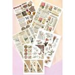 Pearl Shop Li Brown Vintage Temalı Sticker Paketi/bullet Journal Defter Çıkartma Ajanda Laptop Etiket