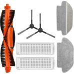 Pearl Shop Mop Pro-Vacuum Mop P STYTJ02YM Model Uyumlu Hepa Filtre,fırça,mop Paspas Yedek Parça Yenileme Seti-Siyah 7 Parça