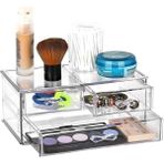 Pearl Shop Şeffaf Makyaj Malzemesi Organizer Büyük Kristal Makyaj Masası Organizatörü Kozmetik Düzenleme Kutusu Güzellik Malzemesi Düzenleyici (Çekmeceli Model)