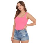 Pearls of Home Kadın Crop Top - Vücuda Oturan Crop - 15 Farklı Renk Seçeneği - Esnek Örme Triko Kadın Atlet - (Pembe)