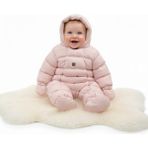 Pearnight Kız Bebek Astranot Tulum Kar Tulumu Kozmonot - Pembe - 9-12M