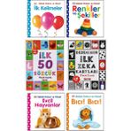 Pearson Çocuk Kitapları - Diytoy Ilk 50 Sözcük + Diytoy Bebeğimin Ilk Zeka Kartları + Bebek Dokun Hisset Ciltli Kitaplar ( Renkler ve Şekiller + Ilk Kelimeler + Evcil Hayvanlar + Bıcı Bıcı ) / 6 Kitap