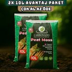 Peat Moss 10L X2 | Organik Saksı Toprağı | Yüksek Su Tutan Torf | Avantaj Paket