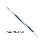 Pebeo 111 Altın Sentetik Kıl No 8 Yuvarlak Fırça