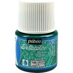 Pebeo 202 Setacolor Glitter Transparan Kumaş Boyası 45 ml Emerald