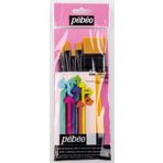 Pebeo Fırça Setı 6 Lı Set-8 Düz Kesık No:2- 8-12 -Angular No:3/8-1/2 -Zemın Fırçası No:1.5
