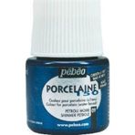 Pebeo Porcelaine 150 Fırınlanabilir Porselen Boyası (Metalik) 109 Shimmer Petrole