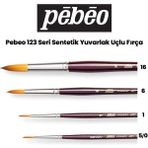 Pebeo Sentetik Yuvarlak Uçlu Fırça Seti Yağlı ve Akrilik Boya İçin 123 Seri 4 Parça