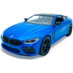 Peda Toy Metal Model Bmw Orjinal Lisanslı Die-Cast Araba 1,36 Çek Bırak Kapı Aç Kapa Bmw M8 Mavi