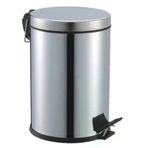 Pedallı 5lt Krom Metal Çöp Kovası (5250)
