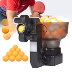 pedenencelia Ping pong robotu, masa tenisi servisi makinesi, 100 ping pong topu ile, 36 çeşit döner top, frekans ayarı seviyesi 0 ila 5