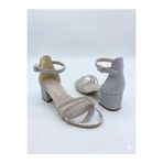 pediashoes KIZ ÇOCUK GÜMÜŞ RENK TAŞLI TOKALI RAHAT TOPUKLU ABİYE AYAKKABI