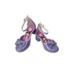 pediashoes Kız Çocuk Kuromili Prenses Mor Renk Minik Topuklu Abiye Ayakkabı