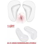 Pediatrik Bebek Kız Erkek Çocuk İçin Düztabanlık İçe Basma Önleyici Silikon Ayak Desteği Ortez Tabanlık, Ark Desteği, Düztaban Kemer Orte