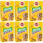 Pedigre Biscrok Multi Mix Köpek Ödül Bisküvisi 500 gr x 6 Adet - Kahverengi