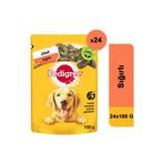Pedigree 24x100 gr Yetişkin Sığırlı Köpek Maması