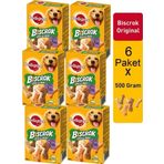 Pedigree Biscrok 500 Gr Köpek Ödül Bisküvi 6 Paket