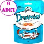 Pedigree Dreamies Somonlu 6x60 g Kedi Ödülü