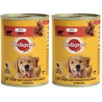Pedigree Köpekler İçin Biftekli Konserve Yaş Mama 400 G 2li paket