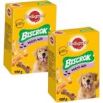 Pedigree Pedigre Biscrok Multi Mix Köpek Ödül Bisküvisi 2 x 500 gr Sağlıklı ve Lezzetli Ödül - 2 Adet - Kahverengi