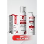 PediZone 3'lü Ayak Bakım Seti- Serum-Ayak Temizleme Köpüğü-Çatlak Topuk ve Ayak Kremi-PediZone
