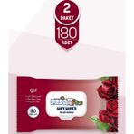 Pedo Gül Kokulu Islak Mendil 90'lı 2 Paket