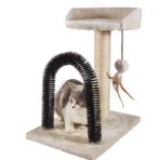 PEEKAB Kedi tırmalama sonrası kedi kulesi ağacı ve kediler kemer kendini damat masaj fırçası Kitty topu oyuncaklar yavru kedi ve küçük kediler için