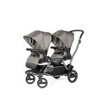 Peg Perego Duette Pioret City Grey Unisex Bebek İkiz Bebek Arabası - Gri