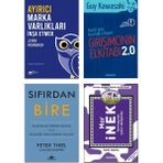 Pegasus Yayınları - Sıfırdan Bire / Peter Thiel + Ayırıcı Marka Varlıkları İnşa Etmek + Girişimcinin Elkitabı 2.0 / Guy Kawasaki + Mor İnek / Seth Godin - 4’lü İş Ekonomi Startup Kitap Seti