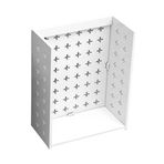 Pegboard duvar saklama seti, mutfak panosu düzenleyici seti, 3 kancalı, dekoratif kilit plakası, gaz hatlarını/sıcak su ısıtıcı hatlarını gizlemek için, ev, garaj için gösterge panosu