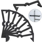 Pegboard Kanca Kilitler Siyah Plastik Mandal Kanca Sabitleyici Mandal Panosu Kanca Aksesuarları Pegboard Kanca Düzenleyici (50)
