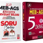 Pegem 2025 Meb-Ags 5 Deneme + İndeks Mevzuat Bilgisi Soru Bankası 2 Li Set Pegem Akademi + İndeks Yayınları