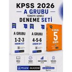 Pegem 2026 Kpss A Grubu 5 Deneme & Kpss A Grubu Türkiye Geneli Deneme Seti