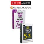 PEGEM AKADEMİ 2025 MEB AGS ÖABT Türkçe Öğretmenliği Tamamı Çözümlü 5 Deneme + 2025 MEB-AGS-ÖABT Türk