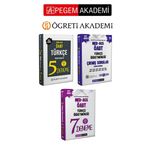 PEGEM AKADEMİ 2025 MEB AGS ÖABT Türkçe Öğretmenliği Tamamı Çözümlü 5 Deneme+ 2025 MEB-AGS-ÖABT Türkç