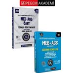 PEGEM AKADEMİ 2025 MEB-AGS-ÖABT Türkçe Öğretmenliği Tamamı Çözümlü Soru Bankası + 2025 MEB-AGS Eği