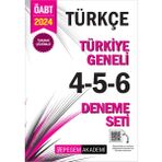 Pegem Akademi Yayıncılık 2024 KPSS ÖABT Türkçe Tamamı Çözümlü Türkiye Geneli 4 - 5 - 6 Deneme Seti
