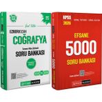Pegem Akademi Yayıncılık 2026 Kpss Efsane 5000 Tamamı Çözümlü Soru Bankası - 2026 Kpss Ezberbozan Coğrafya Çözümlü Soru