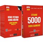 Pegem Akademi Yayıncılık 2026 Kpss Efsane 5000 Tamamı Çözümlü Soru Bankası - 2026 Kpss Lisans Konu Modüler Set - (6 Kitap)