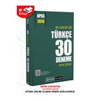 Pegem Akademi Yayıncılık 2026 KPSS Tüm Adaylar İçin Türkçe Tamamı Çözümlü 30 E-Deneme