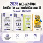 Pegem Akademi Yayıncılık 2026 Meb Ags Öabt Ilköğretim Matematik Öğretmenliği Çözümlü Türkiye Geneli 6 Deneme-Çıkmış Sorular