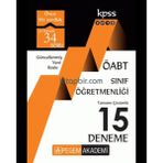 Pegem Akademi Yayıncılık ÖABT Sınıf Öğretmenliği Tamamı Çözümlü 15 Deneme