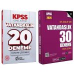 Pegem + Deli Defteri 2026 Kpss Vatandaşlık 30+20 Deneme 2 Li Set Pegem Akademi + Deli Defteri Yayınları