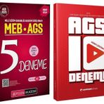 Pegem + Uzman Kariyer 2025 Meb-Ags 5+10 Deneme 2 Li Set Pegem Akademi + Uzman Kariyer Yayınları